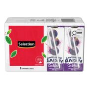 Boîtes de jus de cocktail à saveur de raisin