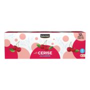 Eau de source gazéifiée à saveur de cerises