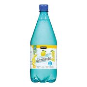 Eau de source gazéifiée à saveur de citron