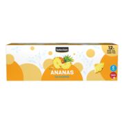 Eau de source gazéifiée à saveur de l'ananas
