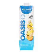 Jus d'ananas, banane et orange