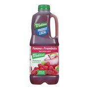 Jus de pomme et framboise