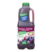 Jus de pomme et raisin