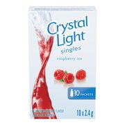 Préparation pour boisson hypocalorique à saveur de framboise glacée