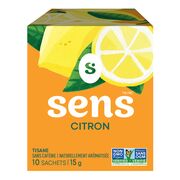 Tisane au citron en sachets