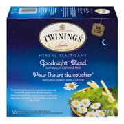 Tisane pour l'heure du coucher en sachets