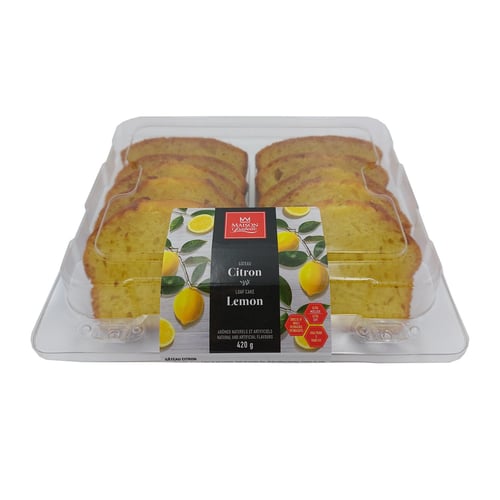 Gâteau citron tranché