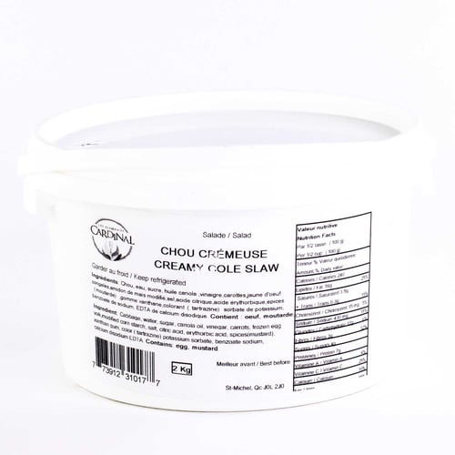 Salade de chou crémeuse 2 kg