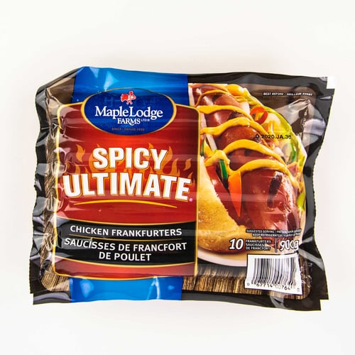 Saucisses de poulet fortes 900 g