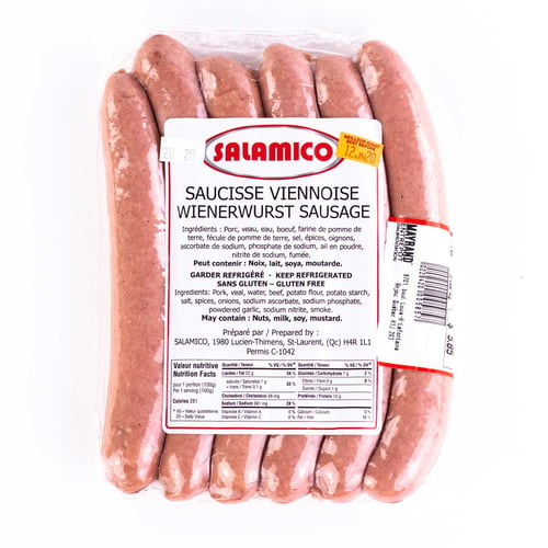 Saucisses viennoises 490 g
