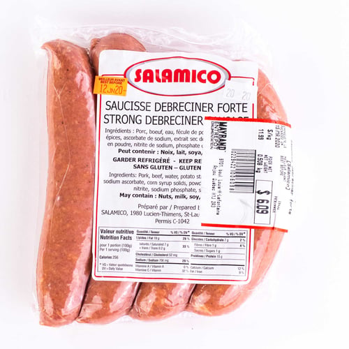 Saucisses debreciner fortes 490 g