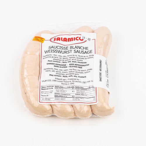 Saucisses blanches Weisswurst 490 g
