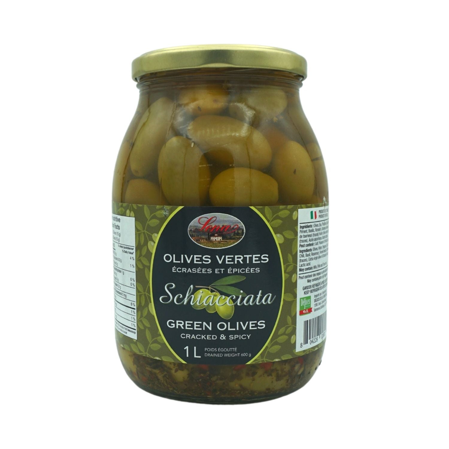 OLIVES VERTES SCHIACCIATA