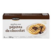 Gaufres aux pépites de chocolat surgelées