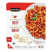 Macaroni au boeuf surgelé