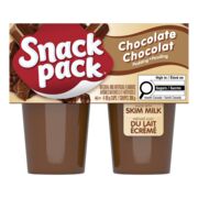 Coupes de pouding au chocolat