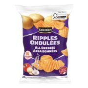 Croustilles ondulées assaisonnées
