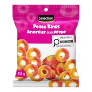 Bonbons anneaux à la pêche surs
