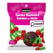 Bonbons cerises en gélatine