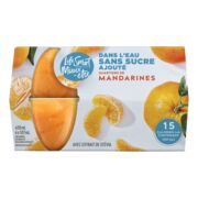 Mandarines en quartiers dans l'eau sans sucre ajouté