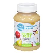 Compotes de pommes et poires non sucrées