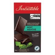 Tablette de chocolat noir suisse à la menthe