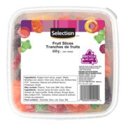Bonbons tranches de fruits surs