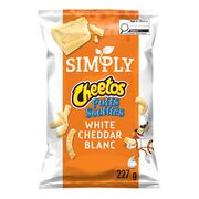 Grignotines soufflées au cheddar blanc