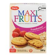 Biscuits tendres à l'avoine aux framboises