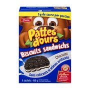 Biscuits sandwichs tendres au chocolat