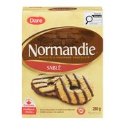 Biscuits sablés enrobés de chocolat