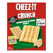 Craquelins à saveur de fromage cheddar blanc fort