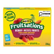 Collations de gélifiés à saveur de petits fruits