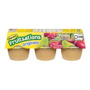 Collations de compote de pommes à la poire