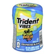 Gomme sour à saveur de framboise bleue