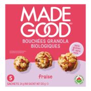 Bouchées de granola aux fraises