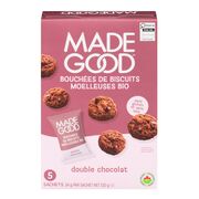 Mini biscuits moelleux double chocolat