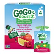 Gourdes de compote de fruits