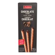 Biscuits rouleaux gaufrés à saveur de chocolat