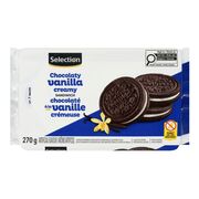 Biscuits sandwichs chocolatés centre à la vanille