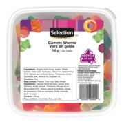 Bonbons vers en gélatine
