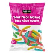 Bonbons vers en gélatine surs