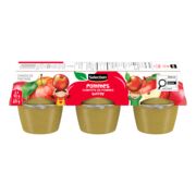 Collations de compote de pommes sucrées
