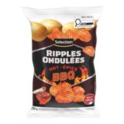 Croustilles ondulées à saveur de BBQ épicé