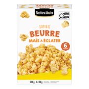 Maïs soufflé à saveur de beurre