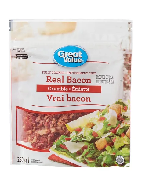 Vrai bacon émietté de great value