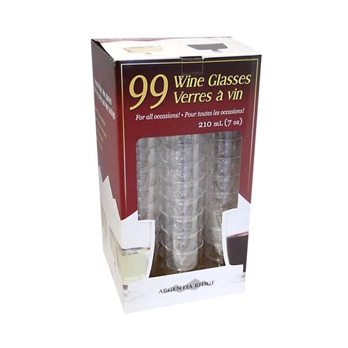 Verre vin plastique 7 on x99