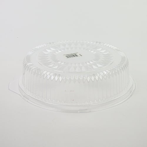 Couvercle dôme plastique plat service 12''