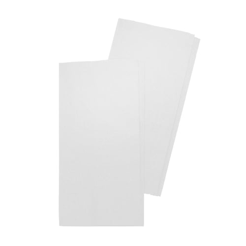 Serviette dîner blanc 3 plis 1/8 x100