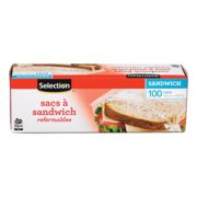 Sacs à sandwich refermables